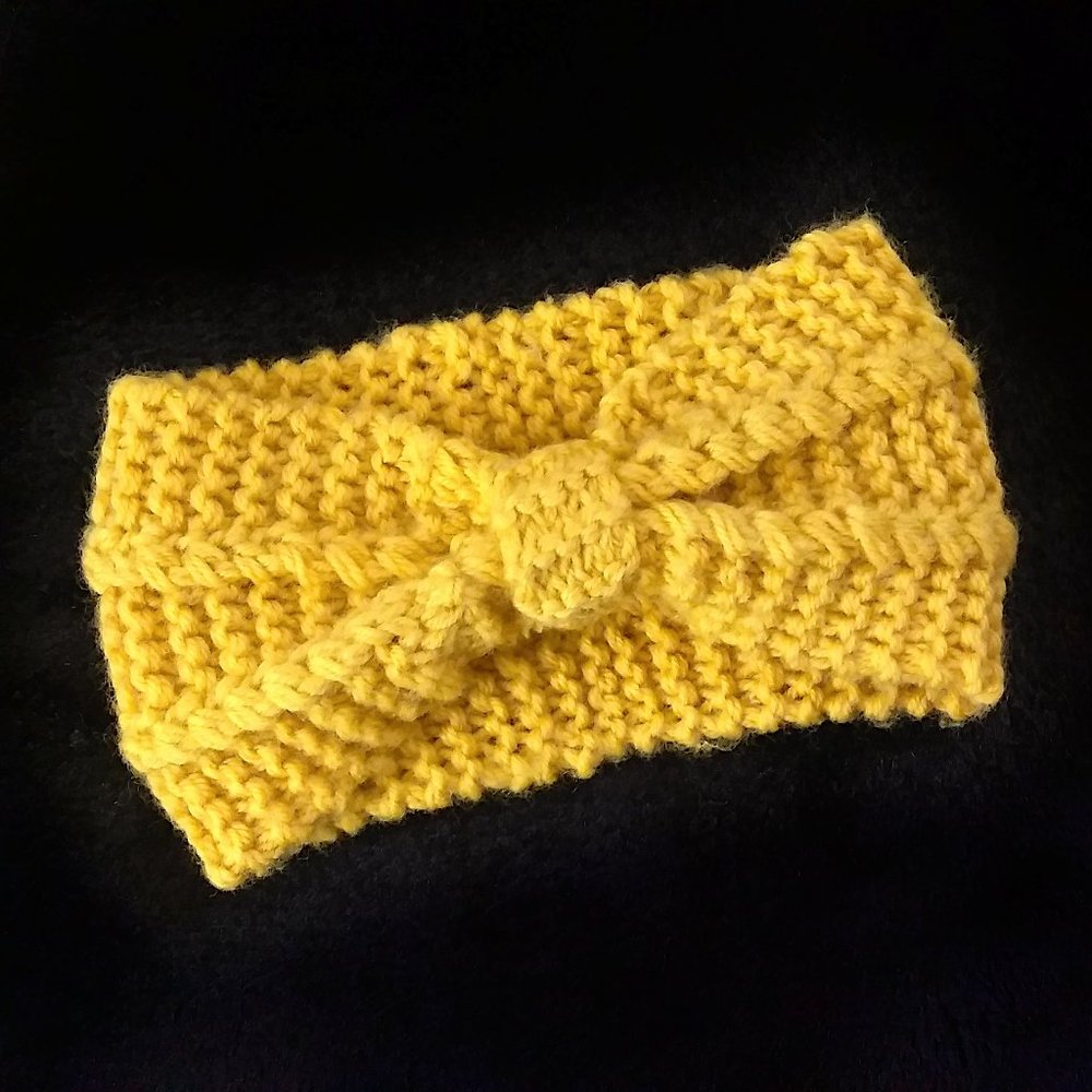 Yellow Knit Headband